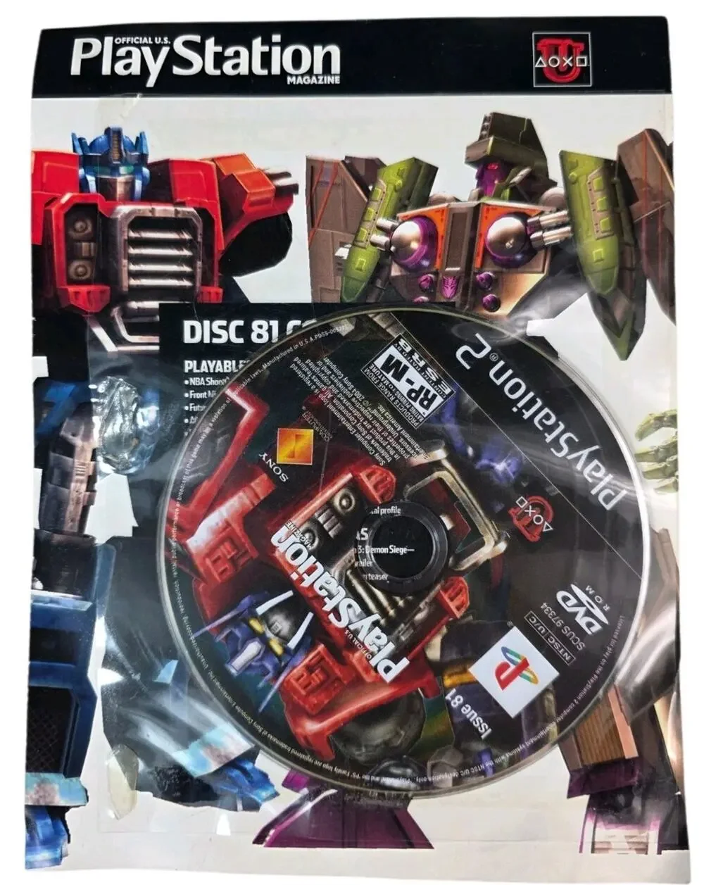 2004 Transformers Game Demo Disc Sony Playstation 2 PS2